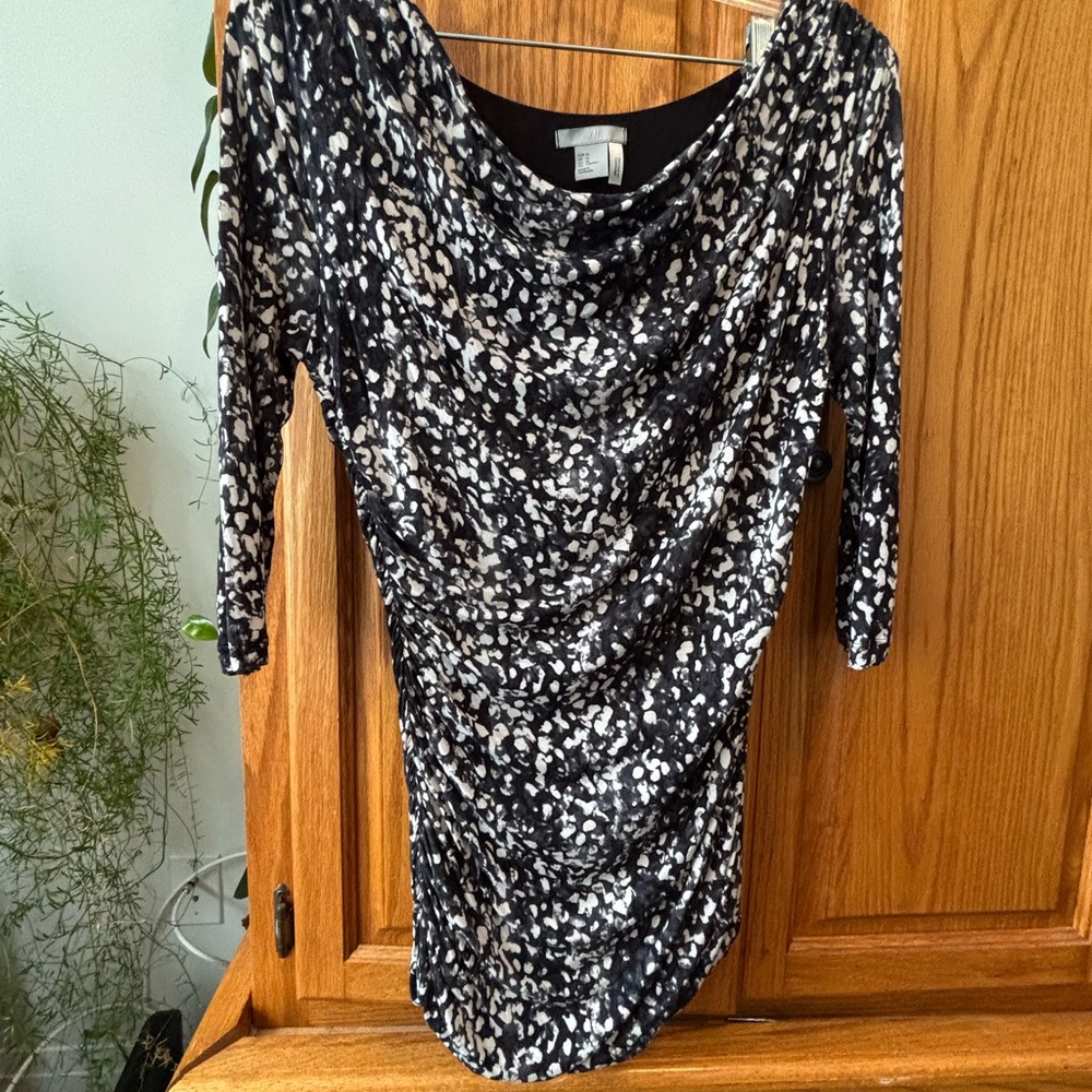 #21 H&M Cowl Neck Side Ruching Bodycon Top M